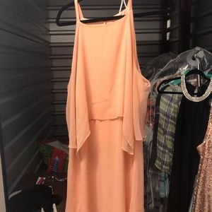 Peach homecoming dress